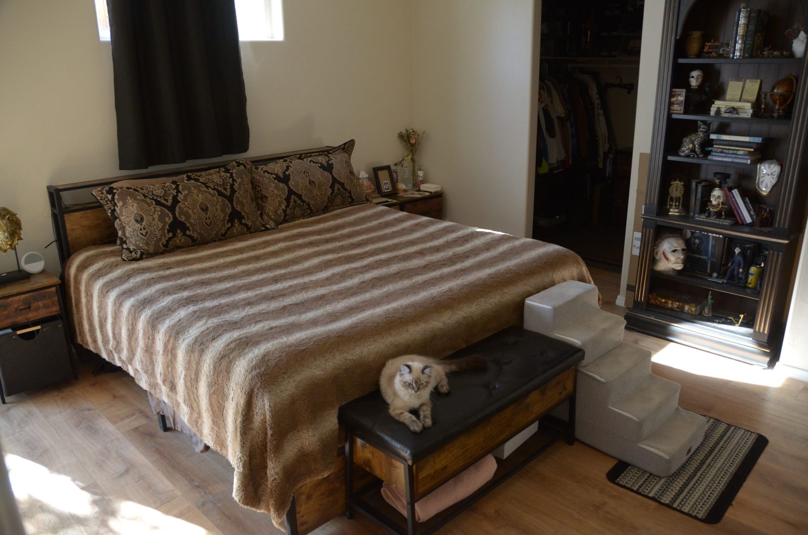 Primary bedroom with bed